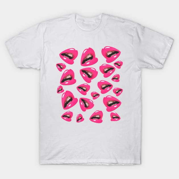 LIPS INVASION T-Shirt by GLOBAL SHIRTS